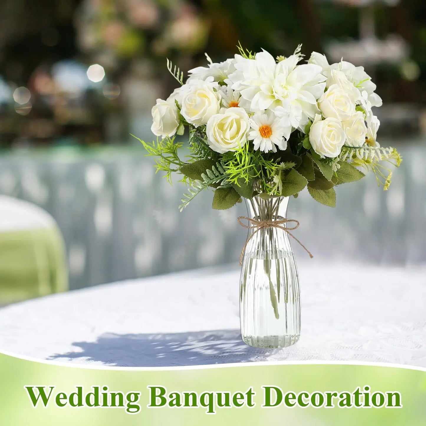 10pcs striped vases, beautiful decorative vases, suitable for various floral displays, festivals, and home decorations