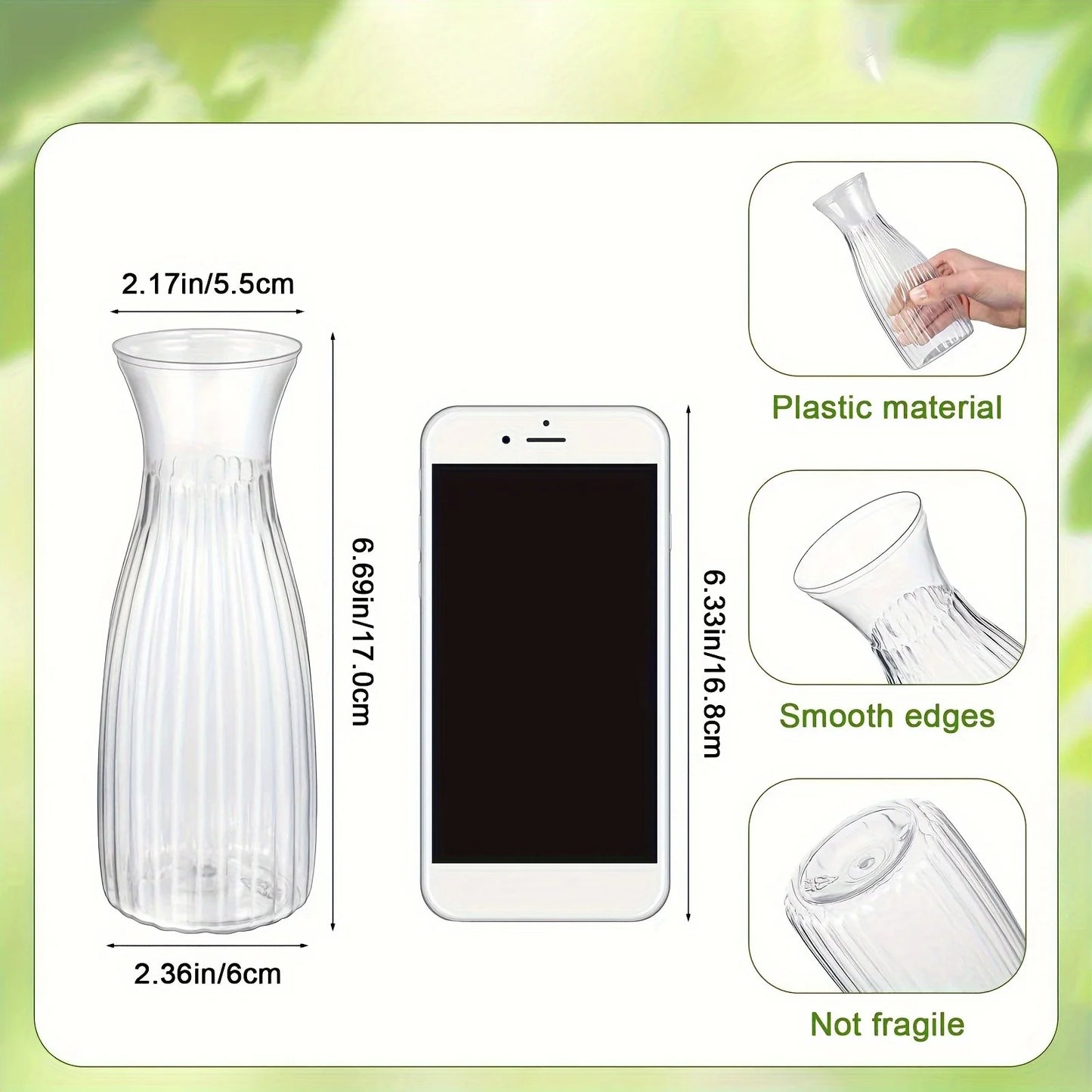 10pcs striped vases, beautiful decorative vases, suitable for various floral displays, festivals, and home decorations