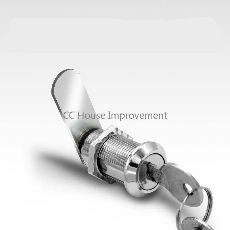 16/20/25/30mm Cam Lock Door Cabinet Mailbox Drawer Cupboard Locker + 2 Keys DIY Cabinet Tools