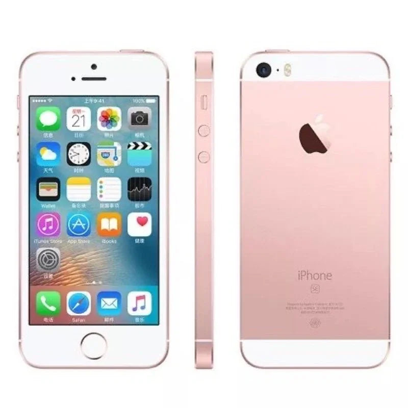 100% Original iPhone SE Cellphone 16/32/64/128GB ROM 2GB RAM 4.0" iOS A9 Touch ID 12MP Unlocked Dual Core Smartphone