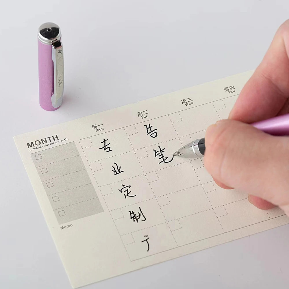 1+20Pcs Metal Gel Ink Sign Pen Rotating 0.5MM Black Switzerland Refill Business Signing School Office Stationery Ballpen