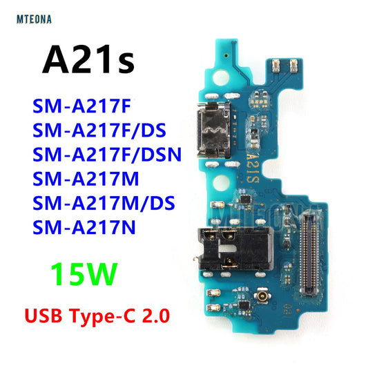 15W USB Type-C Charger Dock Connector Board Fast Charging Port Flex Cable For Samsung Galaxy A21S SM-A217F SM-A217M A217N