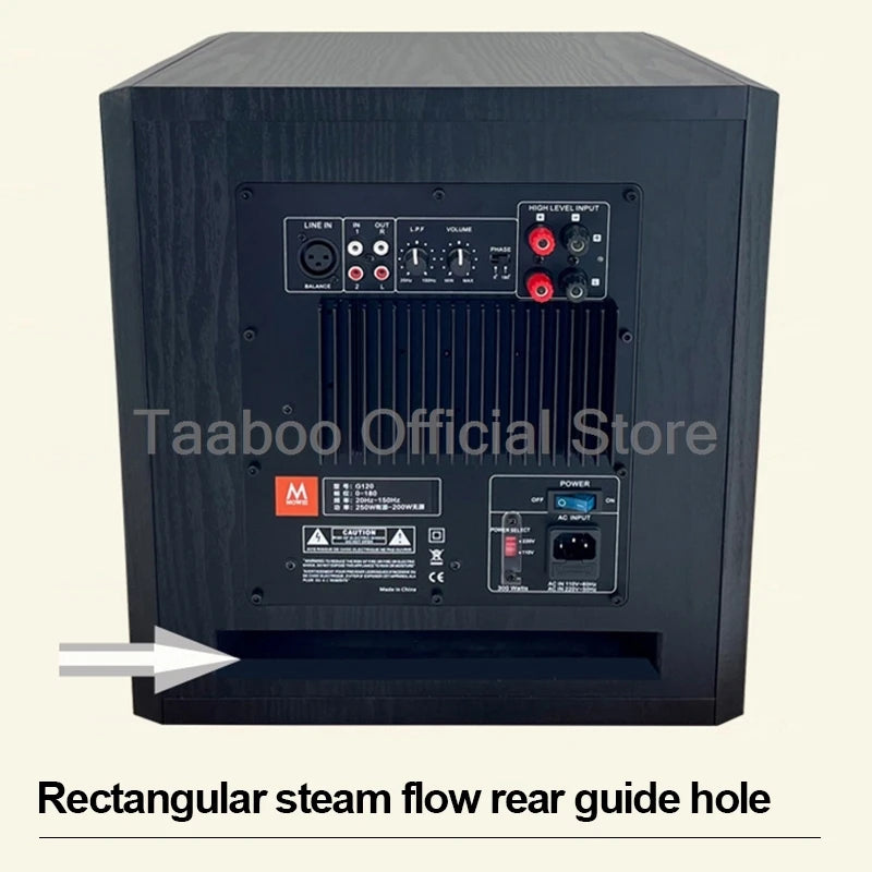 12/10 Inch Active Subwoofer Speaker High Power HiFi Fever Wooden Subwoofer Home Theater Audio Sound Box For AMP/PC/TV/DVD/CD