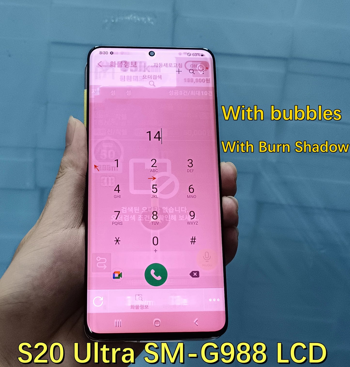 100% Work For Samsung Galaxy S20 Ultra G988 G988F LCD Display Touch Screen Digitizer Assembly For Samsung S20Ultra LCD With Line