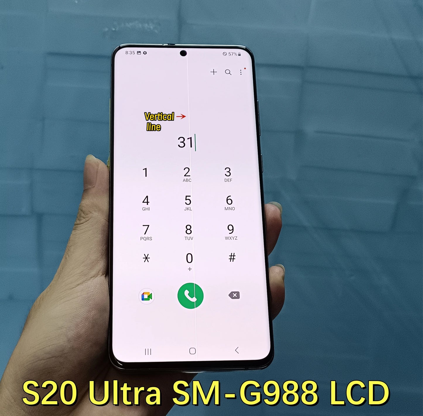 100% Work For Samsung Galaxy S20 Ultra G988 G988F LCD Display Touch Screen Digitizer Assembly For Samsung S20Ultra LCD With Line