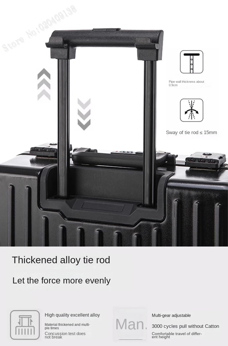 16 18 20 inch Boarding Box Front Opening Rolling Luggage Computer Laptop Layer Mini Travel Bag Cabin Trolley Case