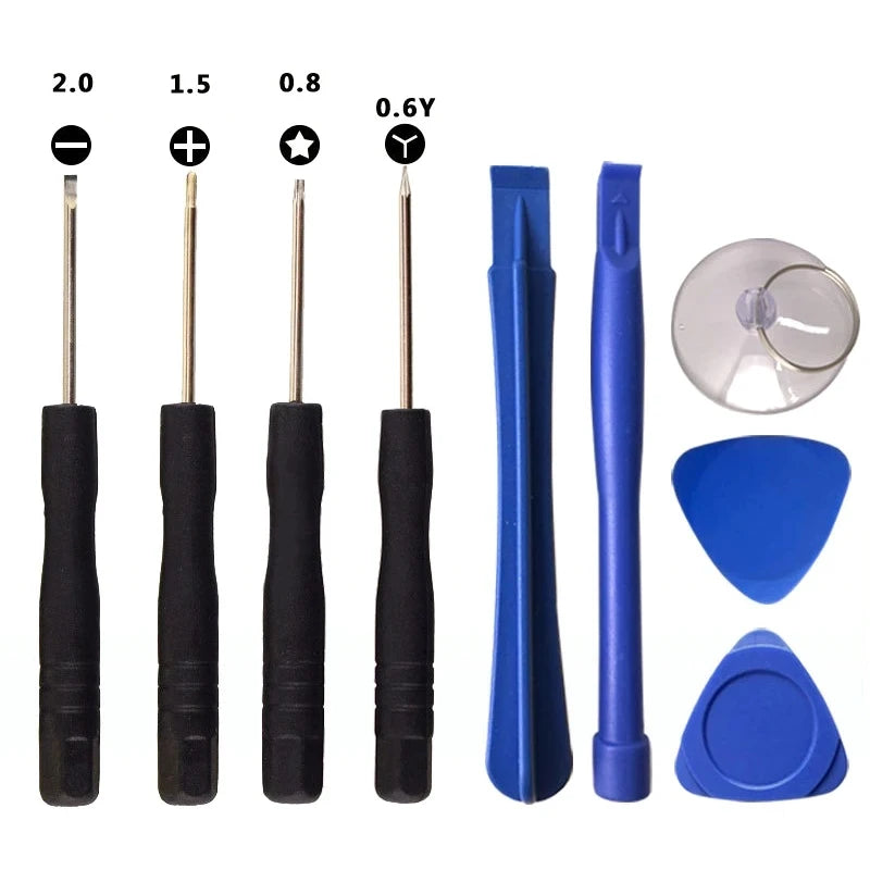 10Pcs/Set Mobile Phone Opening Screen Pry Bar Repair Tool Kit Mobile Phone Disassemble Screwdriver Set for iPhone Samsung Xiaomi