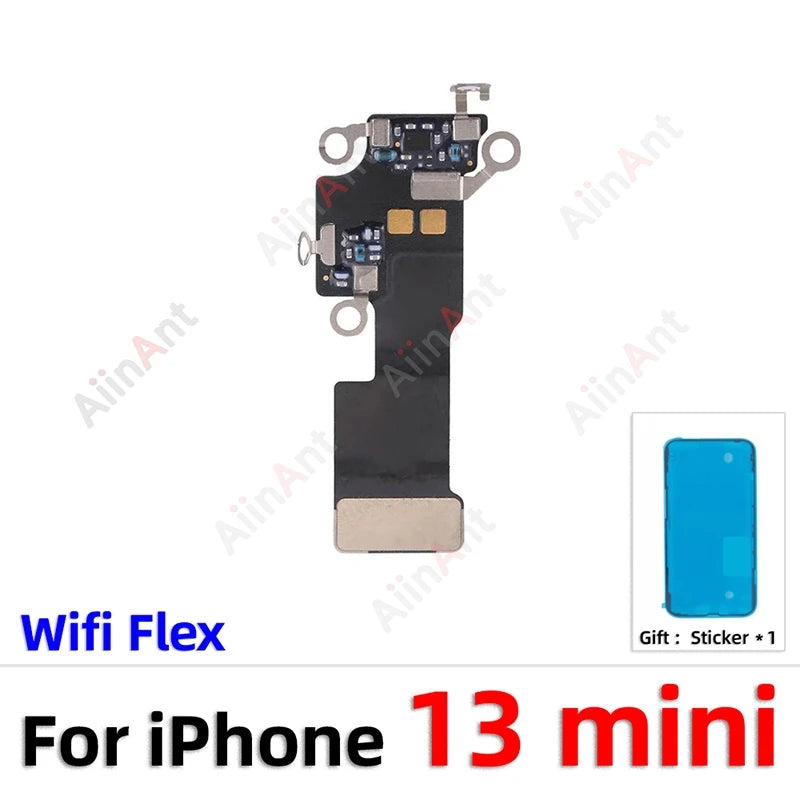 100% Test AiinAnt Bluetooth GPS Cellular Antenna NFC WI-FI Signal Wifi Flex Cable For iPhone 13 Pro Max mini with Sticker