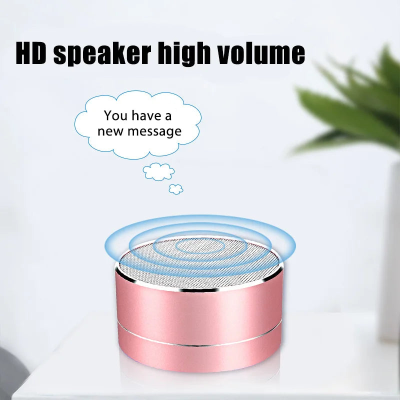 # A10 Wireless Bluetooth Speaker Small Steel Cannon Subwoofer Portable Mini Gift Card Bluetooth SpeakerColor
