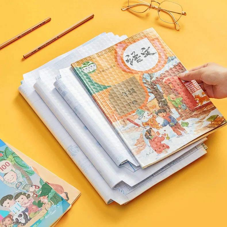 10 Sheets A4 Transparent Self Adhesive Book Cover Wrapper S/M/L Waterproof Book Wrap Paper Film Matte Clear Notebook Protector