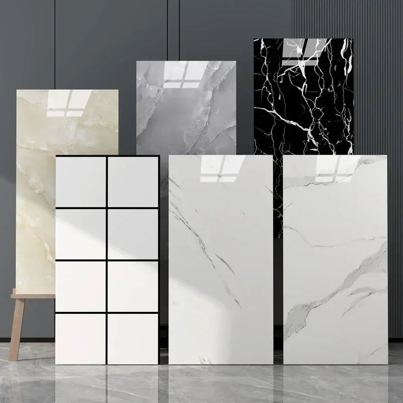 10PCS Marble Imitation Ceramic Tile Wall Sticker PVC Waterproof Oil-proof Moisture-proof Wallpaper Bathroom Kitchen Decoration