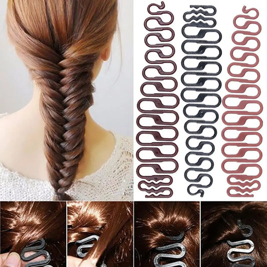 Women Wave Braid Clip Fashion Fishbone Hair Braid Hair Weave Artifact Hair Braider Hair Styling Tool Twist Braid Tool Braiders