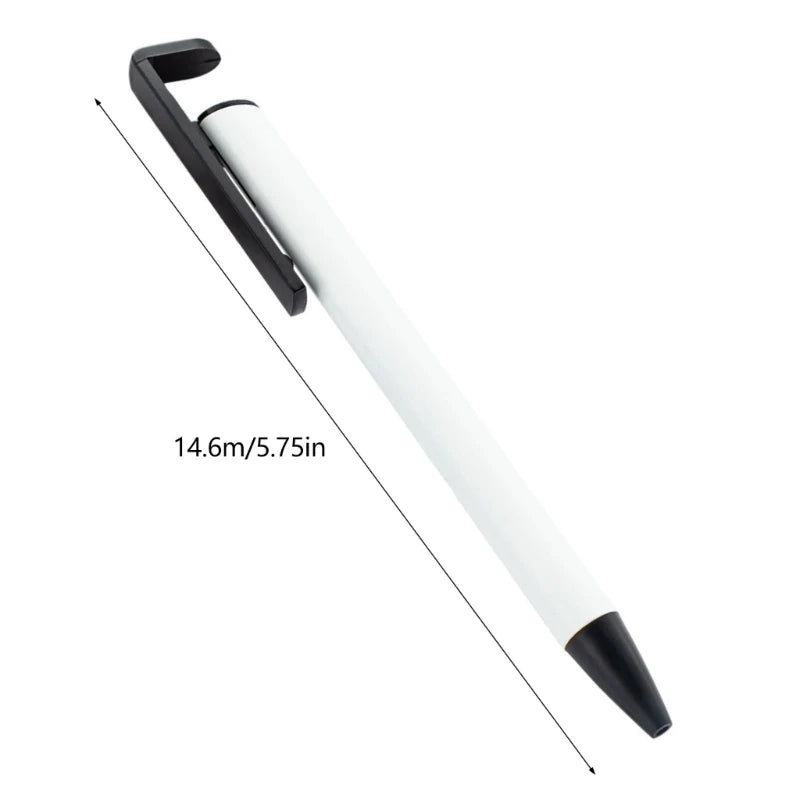 10Pcs Heat Transfer Retractable Ballpoint Pen Sublimation Pen Blank for Full Printing Ballpoint Pen