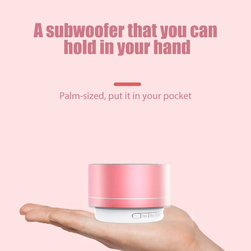 # A10 Wireless Bluetooth Speaker Small Steel Cannon Subwoofer Portable Mini Gift Card Bluetooth SpeakerColor