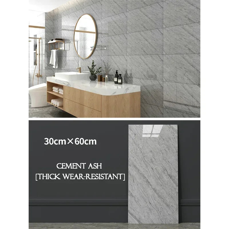 10PCS Marble Imitation Ceramic Tile Wall Sticker PVC Waterproof Oil-proof Moisture-proof Wallpaper Bathroom Kitchen Decoration