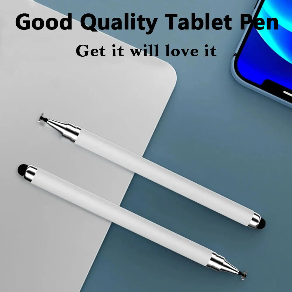 10Pcs Touch Pencil 2 in 1 Universal Stylus Pen for Tablet Laptop IPad IPhone Drawing Screen Tablet Pen for Huawei Samsung Phone