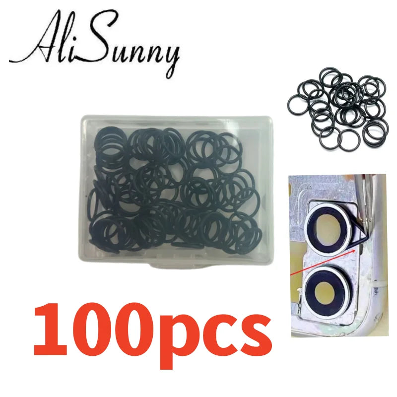 100pcs Back Camera Lens WaterProof Seal Ring for iPhone X 11 12 13 14 Pro Max Waterproof Rubber Circle Big Hold
