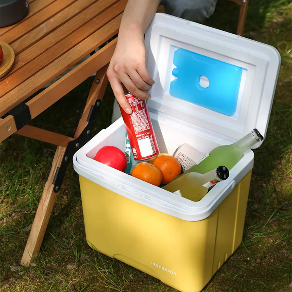 15L Insulated Ice Chest Multipurpose Portable Ice Bucket Outdoor Hard Cooler for Camping Picnic Beach Drink Beverage Fishing