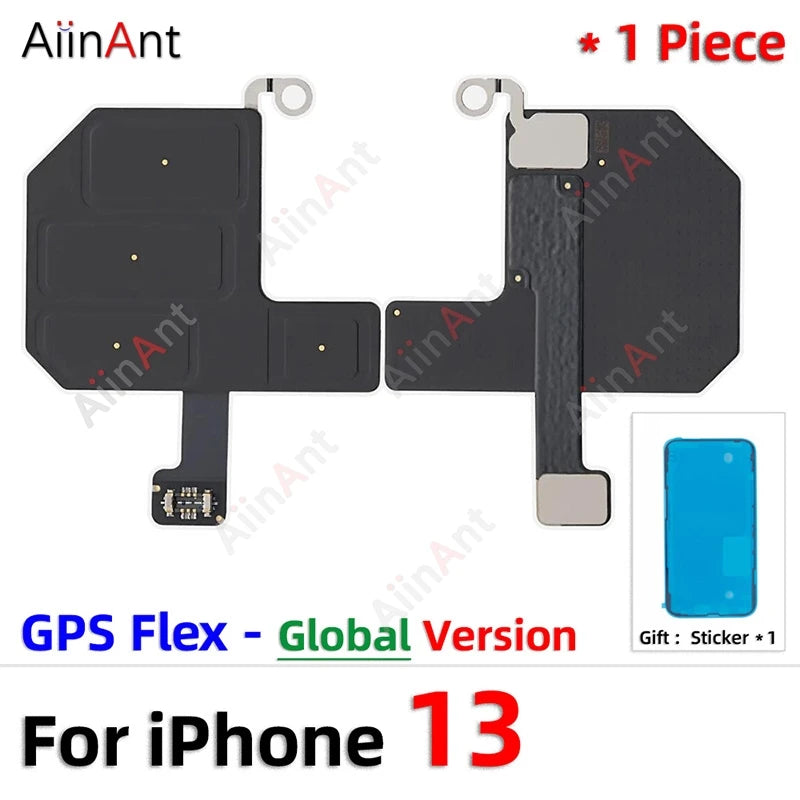 100% Test AiinAnt Bluetooth GPS Cellular Antenna NFC WI-FI Signal Wifi Flex Cable For iPhone 13 Pro Max mini with Sticker