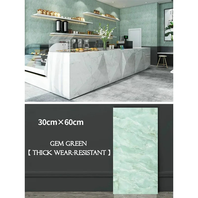 10PCS Marble Imitation Ceramic Tile Wall Sticker PVC Waterproof Oil-proof Moisture-proof Wallpaper Bathroom Kitchen Decoration
