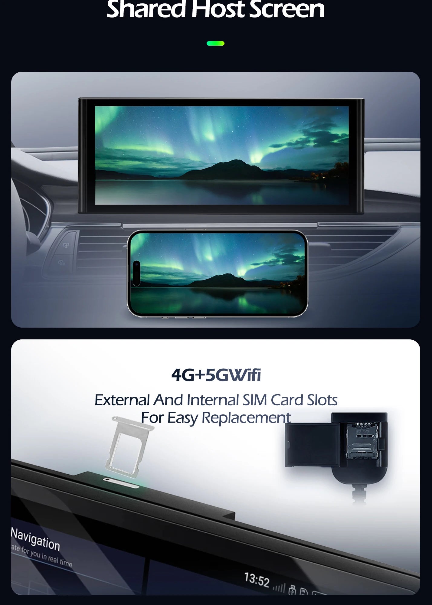 12.3 Inch For Audi A6 A6L A7 2012-2019 Android 14 Touch Screen Car Carplay Stereo Radio Auto Monitors Multimedia GPS Navigation