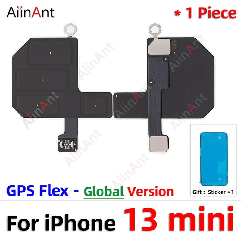 100% Test AiinAnt Bluetooth GPS Cellular Antenna NFC WI-FI Signal Wifi Flex Cable For iPhone 13 Pro Max mini with Sticker