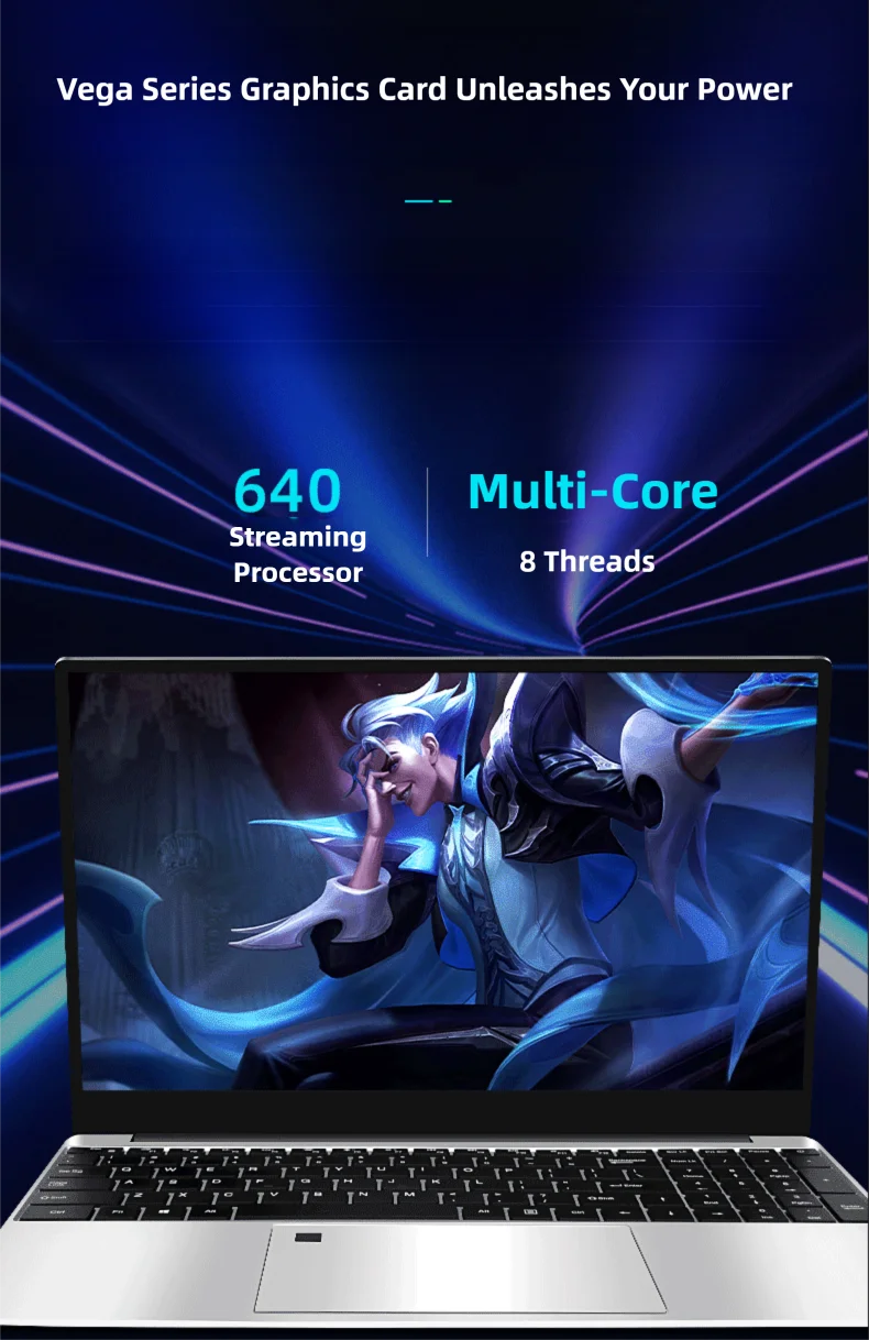 15.6" Intel N5095 Gaming Laptop Portable Notebook computer PC Core i5/i7 16GB DDR4 512GB/1TB IPS Windows 11 Backlit Keyboard