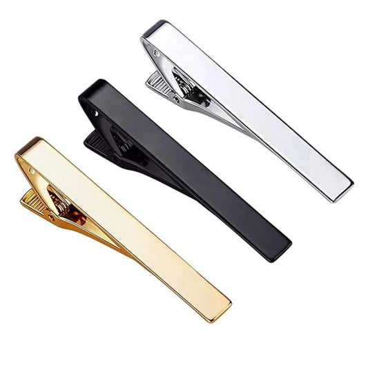 1 or 3 Pack Tie Clips for Men Long Styles Tie Bar Clip Set Square Edges Tie Tack Pins Necktie Bar Necktie Wedding Business Clips