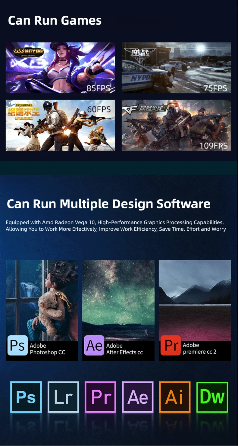 15.6" Intel N5095 Gaming Laptop Portable Notebook computer PC Core i5/i7 16GB DDR4 512GB/1TB IPS Windows 11 Backlit Keyboard