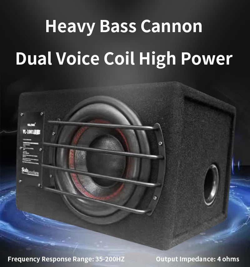 10/12 Inch 300/330W Dual Magnetic Dual Coil Passive Speaker Super Subwoofer Car Audio Fever DIY High Power Car Speaker