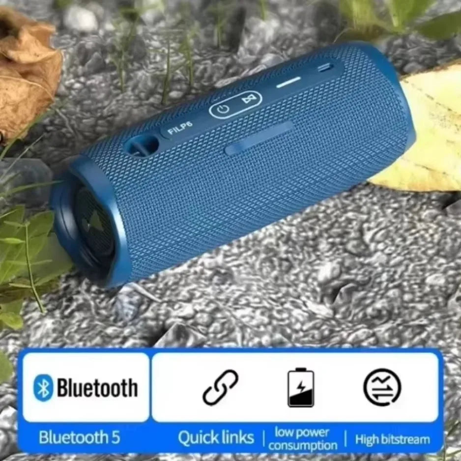 XIKCU Flip6 Bluetooth Audio Multi-FunctionTWS Audio Caixa De Som Outdoor Portable Subwoofer Wireless Home Theater Dual Speaker