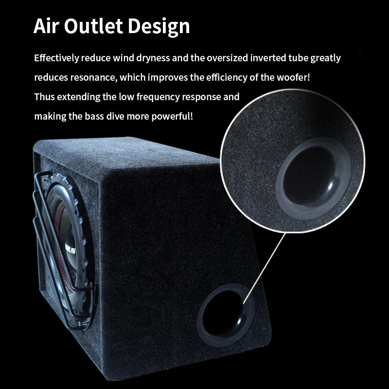 10/12 Inch 300/330W Dual Magnetic Dual Coil Passive Speaker Super Subwoofer Car Audio Fever DIY High Power Car Speaker