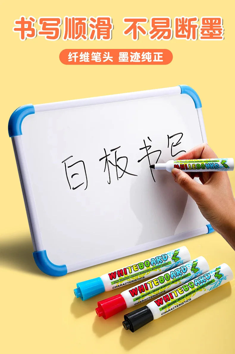 12 Colour Whiteboard Marker Set,Erasable, Refillable,Safety,Non-Toxic,High Capacity,Office,Conferencing,Educational Items