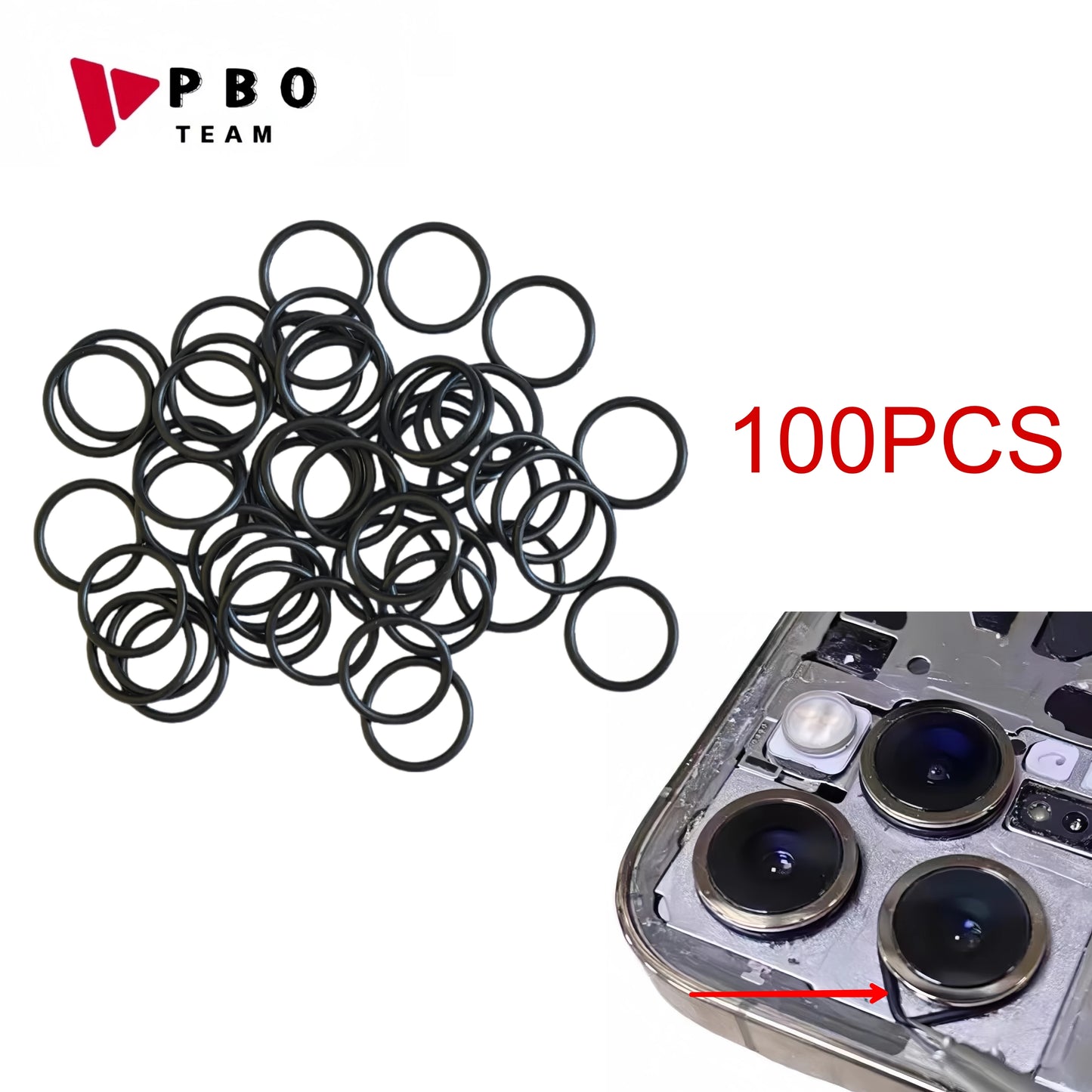 100/500pcs Back Camera Lens WaterProof Seal Ring for iPhone XR X 11 12 13 14 Pro Max Waterproof Rubber Circle Big Hold