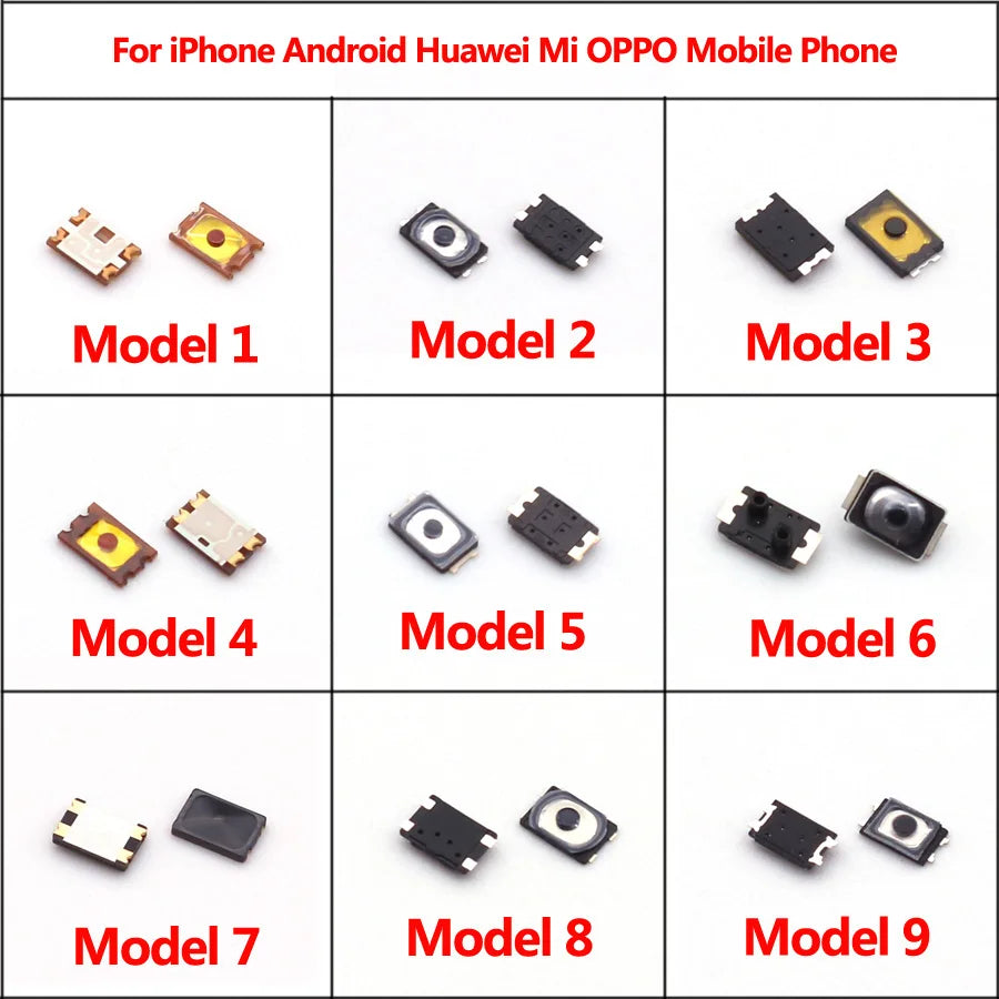10Pcs/Lot Tactile Push Button Switch Tact Micro Switch SMD On Off Inner Button for iPhone Android Huawei Mi OPPO Mobile Phone