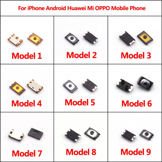 10Pcs/Lot Tactile Push Button Switch Tact Micro Switch SMD On Off Inner Button for iPhone Android Huawei Mi OPPO Mobile Phone
