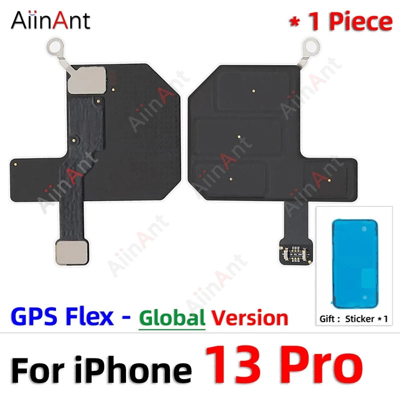 100% Test AiinAnt Bluetooth GPS Cellular Antenna NFC WI-FI Signal Wifi Flex Cable For iPhone 13 Pro Max mini with Sticker