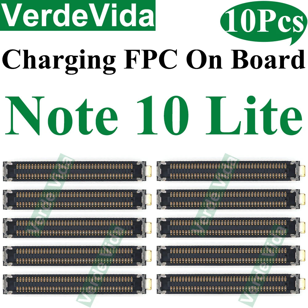 10pcs USB Charging FPC Connector For Samsung S22 S23 S24 Ultra S21 S20 FE S10 Plus Note 10 Charger Plug Motherboard On Board