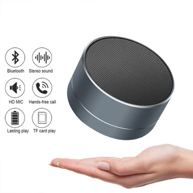 # A10 Wireless Bluetooth Speaker Small Steel Cannon Subwoofer Portable Mini Gift Card Bluetooth SpeakerColor