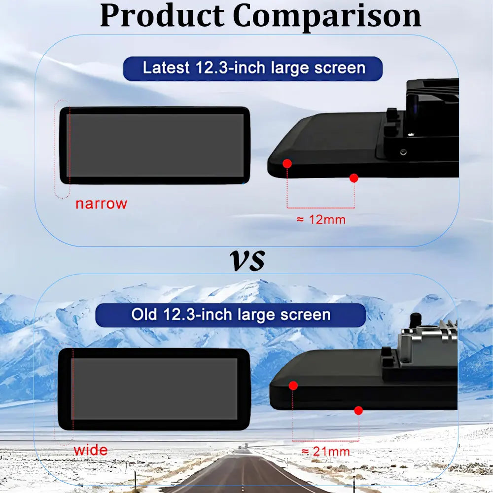 12.3 inch Ultra-thin Screen DSP Android 14 For Toyota Land Cruiser Prado 150 2010 - 2013 GPS Radio Multimedia Player 4G Navi Car