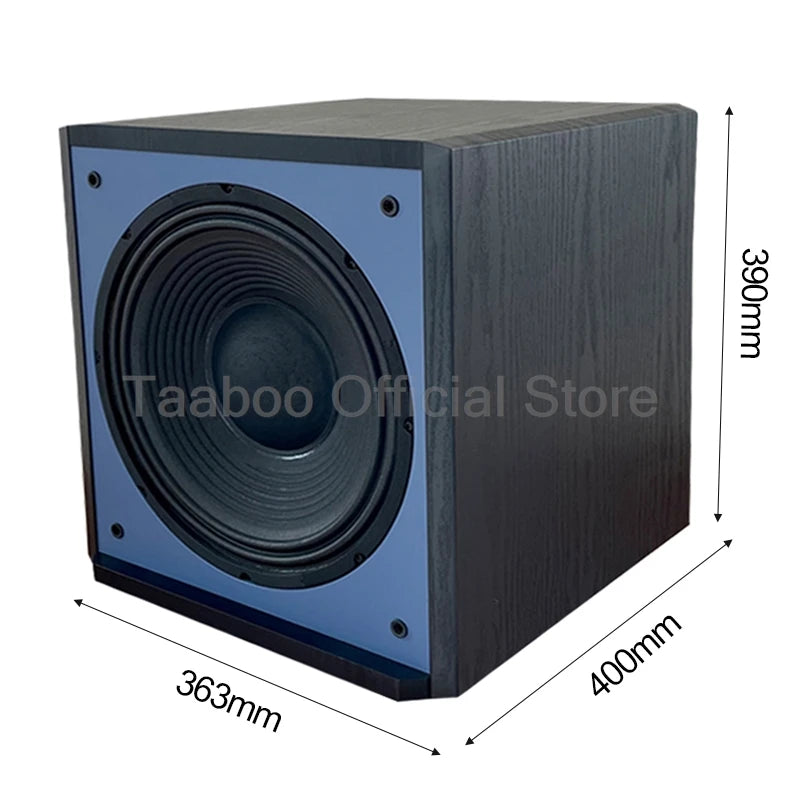 12/10 Inch Active Subwoofer Speaker High Power HiFi Fever Wooden Subwoofer Home Theater Audio Sound Box For AMP/PC/TV/DVD/CD