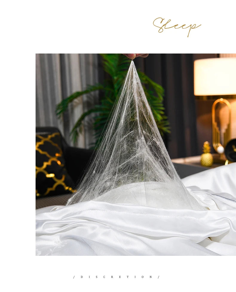 100% Mulberry silk quilt real silk spring autumn quilt thickened winter quilt cool high end warm comforter conditioning blanket