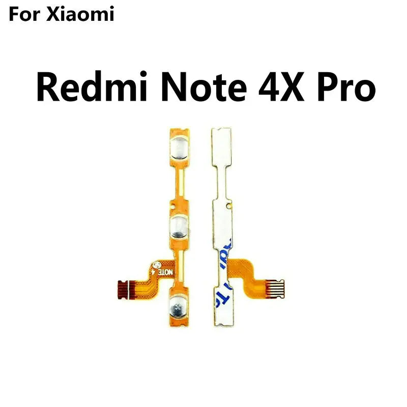 100% New Original Power on/off & Volume up/down Buttons Flex cable For Xiaomi RedMi Note 4 4X pro Cell phone - in stock