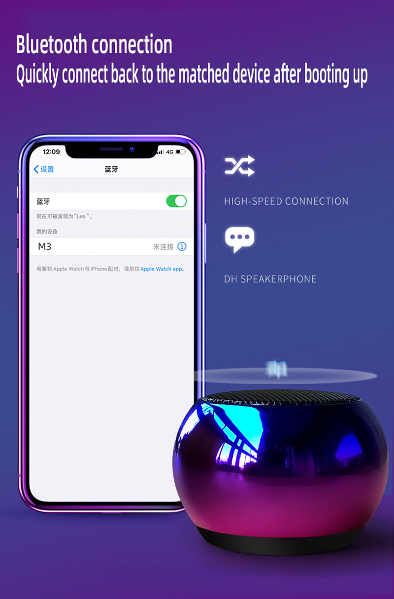 Wireless Bluetooth Speaker Powerful Portable TWS Speakers Mini Soundbox Bass Sound Box Support TF Card Subwoofer Music Play