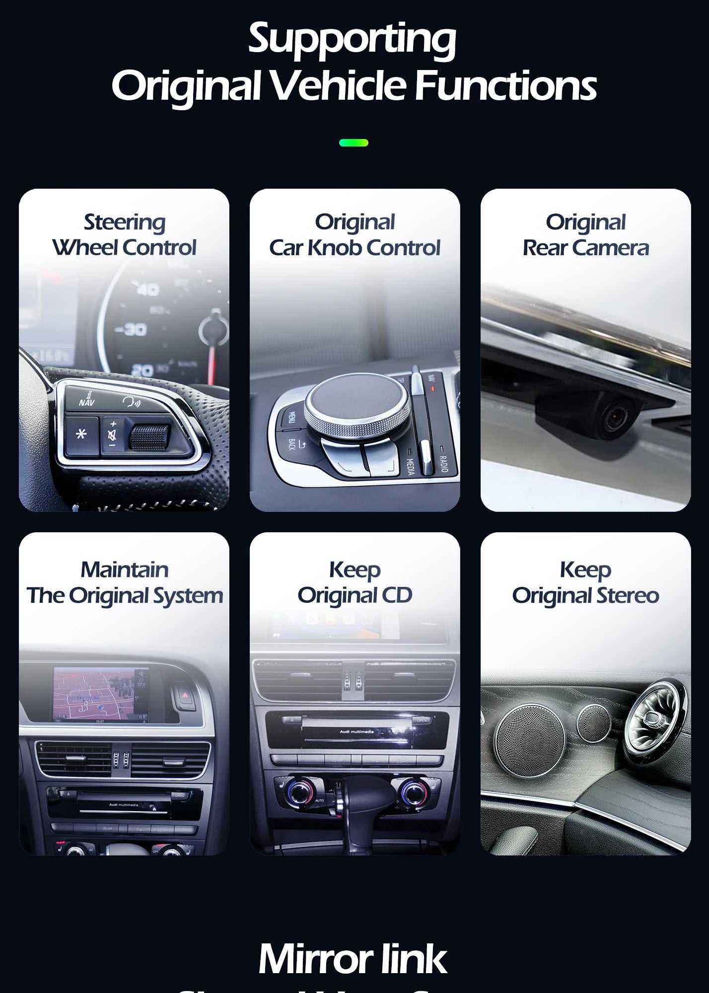 12.3 Inch For Audi A6 A6L A7 2012-2019 Android 14 Touch Screen Car Carplay Stereo Radio Auto Monitors Multimedia GPS Navigation