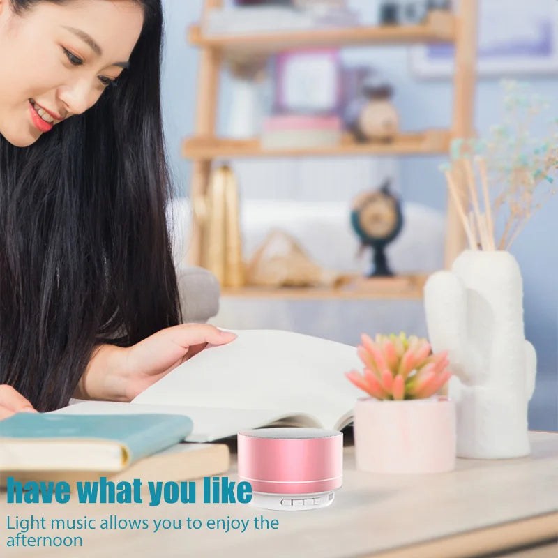 # A10 Wireless Bluetooth Speaker Small Steel Cannon Subwoofer Portable Mini Gift Card Bluetooth SpeakerColor