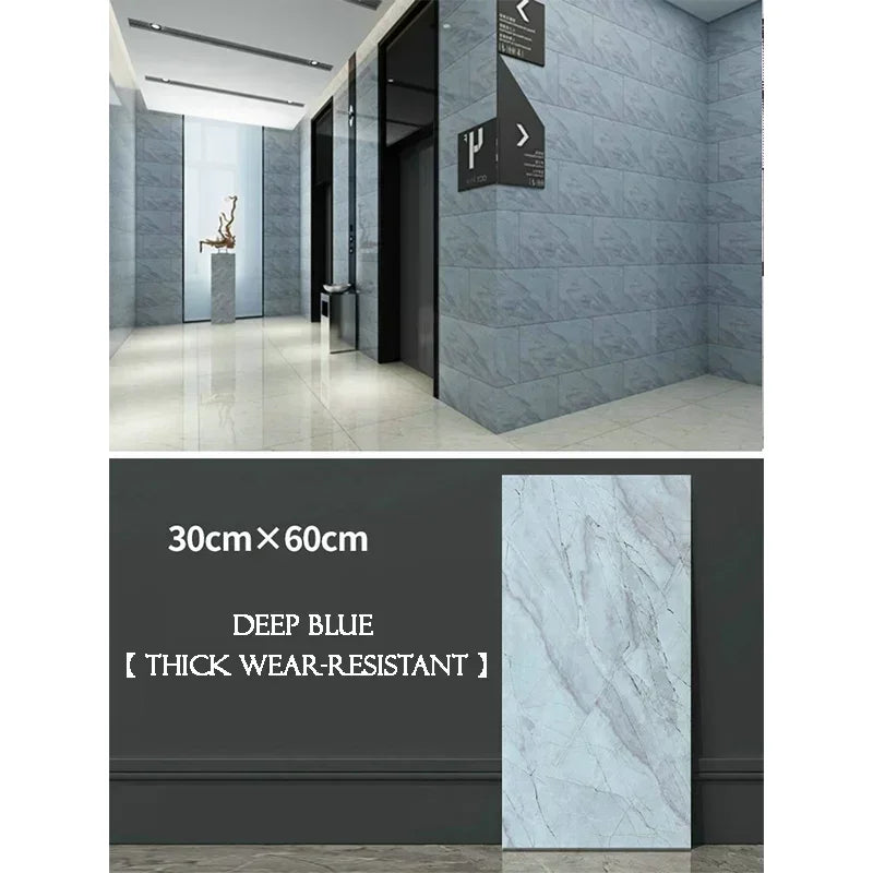 10PCS Marble Imitation Ceramic Tile Wall Sticker PVC Waterproof Oil-proof Moisture-proof Wallpaper Bathroom Kitchen Decoration