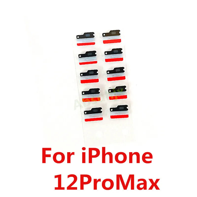 10pcs Flash Dust Net For iPhone 14 13 12 11 Pro Max Anti Mesh Rear Cover Camera Flash Light Microphone Phone Replace Parts