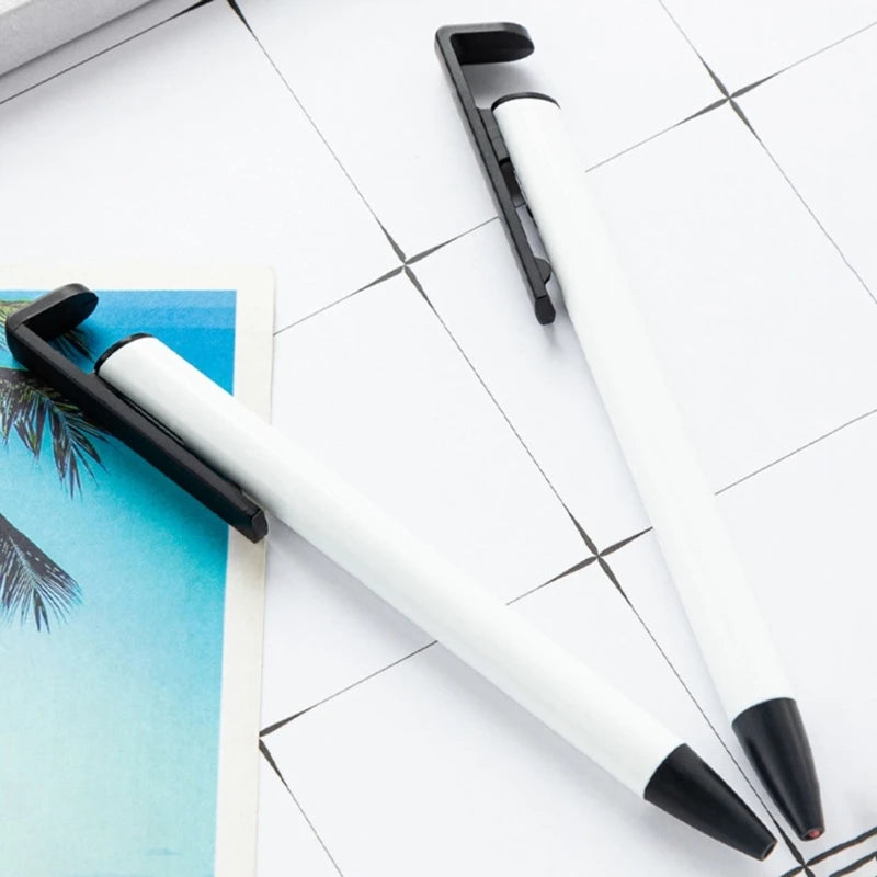 10Pcs Heat Transfer Retractable Ballpoint Pen Sublimation Pen Blank for Full Printing Ballpoint Pen