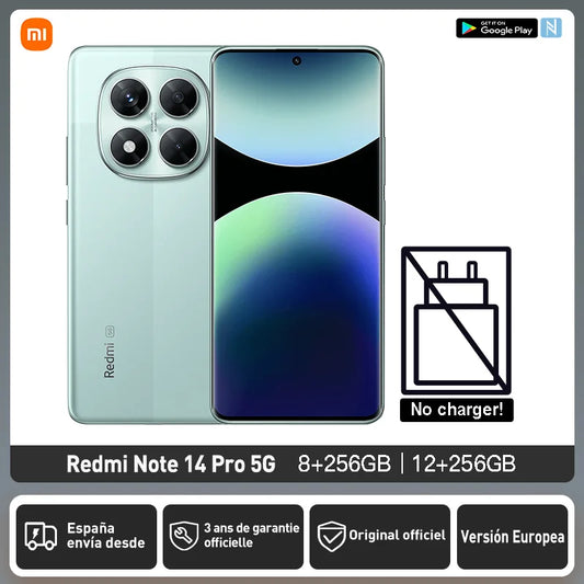 Xiaomi Redmi Note 14 Pro 5G European Version 256GB/512GB MTK Dimensity 7300-Ultra 6.67" AMOLED Display 120Hz 200MP Main Camera OIS 45W Charging, IP68, NFC